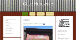 Desktop Screenshot of gusehardware.com