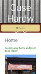 Mobile Screenshot of gusehardware.com